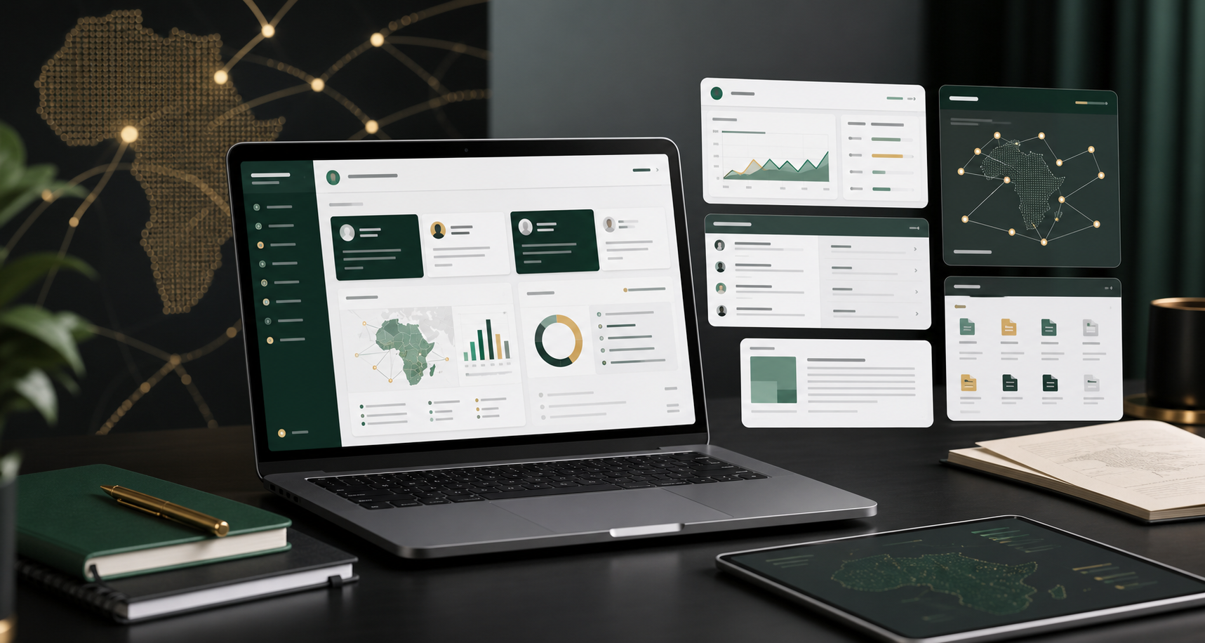 Africahied research collaboration platform interface
